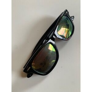 TSL Black Polarized Sunglasses Iridescent Mirror Lens Cat 3